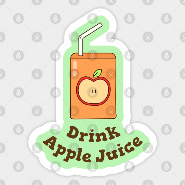 Drink Apple Juice Sticker by Lizzamour